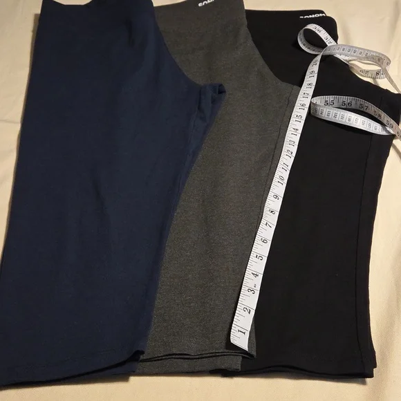 Sonoma Capri Leggings Set Of 3 Navy Gray Black Size Large - Picture 2 of 4